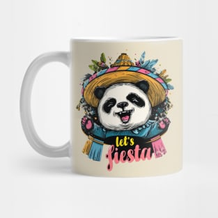 Cute panda happy cinco de mayo let's fiesta Mug